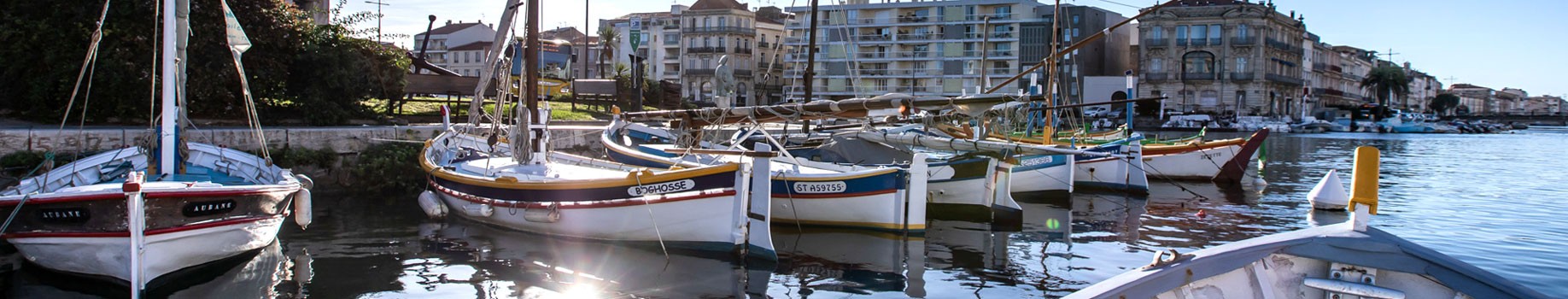 Barques et canaux de Sète