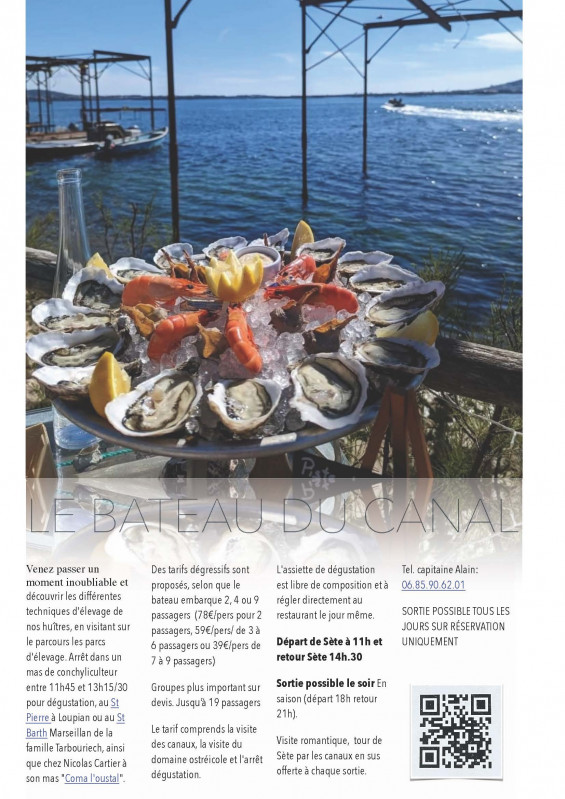 Affiche Visite du domaine ostréicole et dégustations de fruits de mer