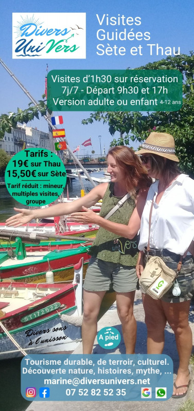 Flyer Visites Sète et Thau - Divers Uni Vers - Info Visites