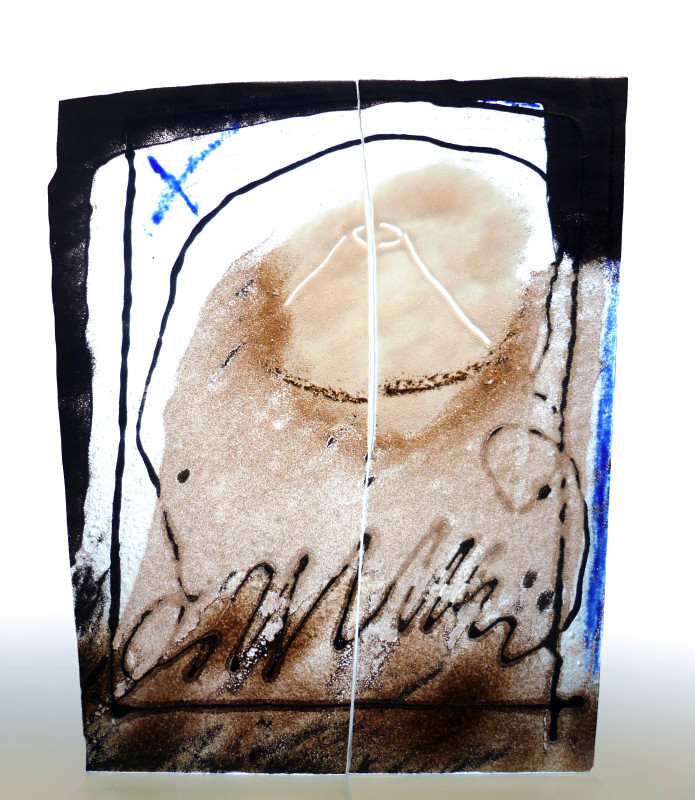 Le Teide tableau de verre h 60 cm