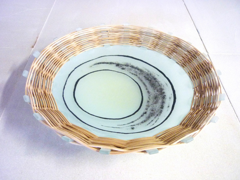 grande coupe tressée dia 40 cm