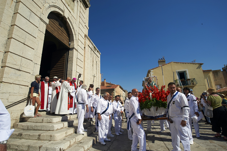 fête pêche pêcheurs eglise saint louis Sète Archipel de Thau joutes cérémonie procession - © C. Baras