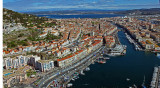 Vue aérienne du centre ville de Sète
