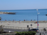 Plage de sable fin juste en face de l'appartement