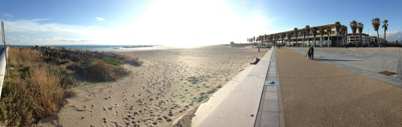 Superbe panoramique au bord de mer