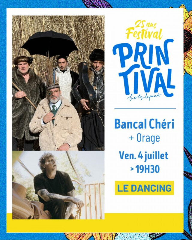 CONCERT : BANCAL CHÉRI + ORAGE