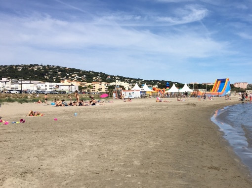 Plage de Sète en face de l'appartement, sur 12 km